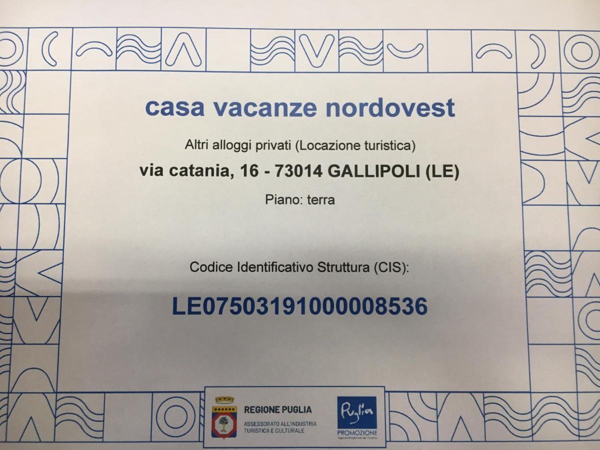 Casa Vacanze Nord-Ovest Gallipoli Ngoại thất bức ảnh